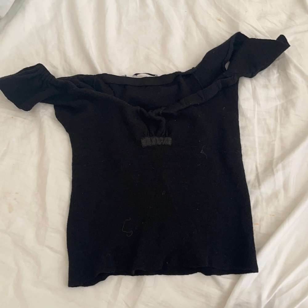 Prada off the shoulder shirt